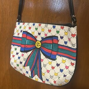 Brighton Love & Joy Pouch Crossbody D30213 Purse 7.5” x 10.5” Hearts